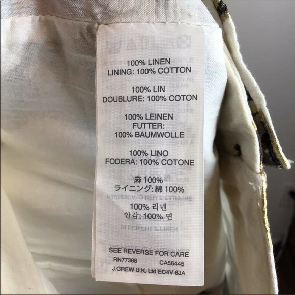 J Crew Gilded Floral Linen Pants - Picture 8 of 8